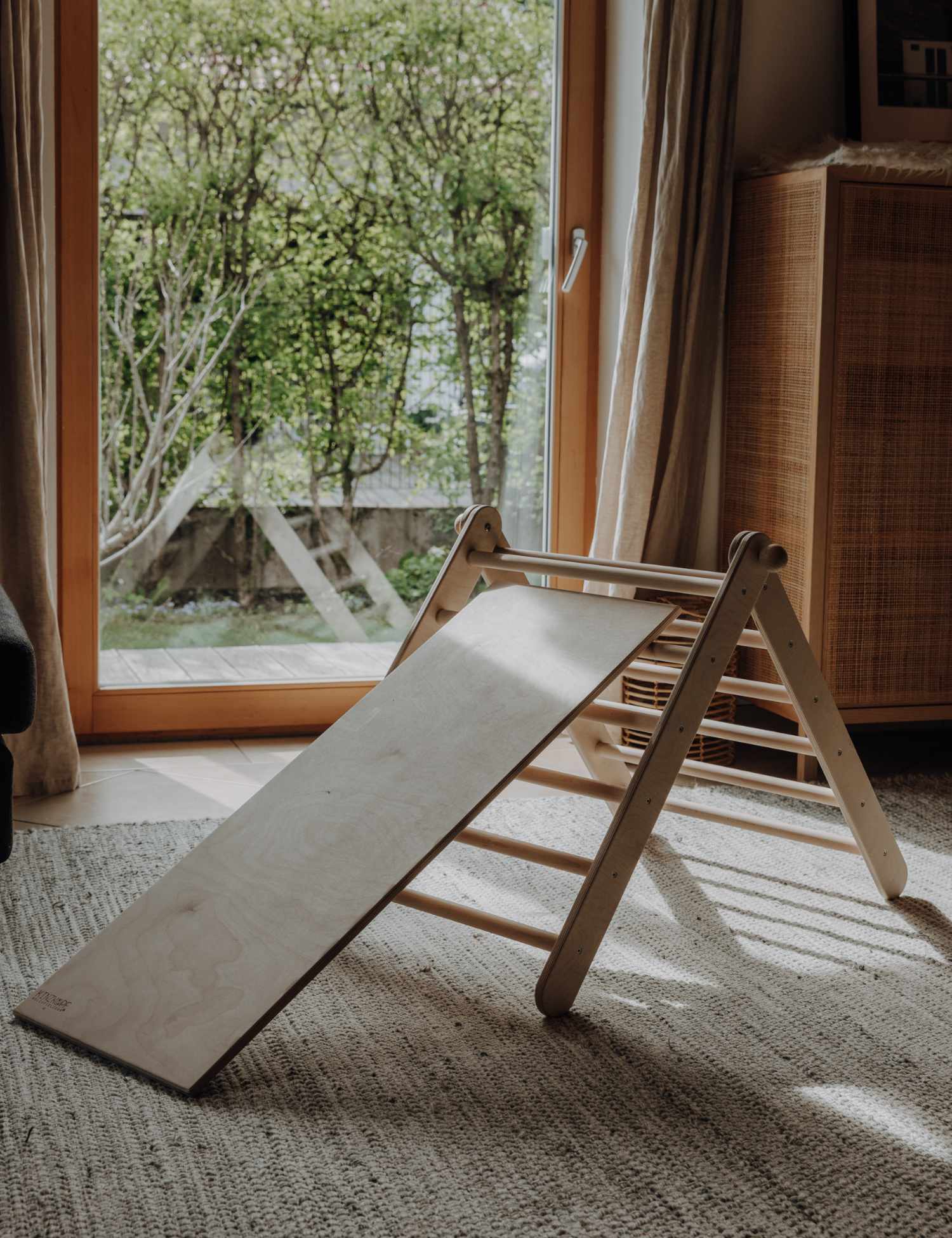 ClimbMaster Slide - Wooden Climbing Frame Slide 100 cm for Kids