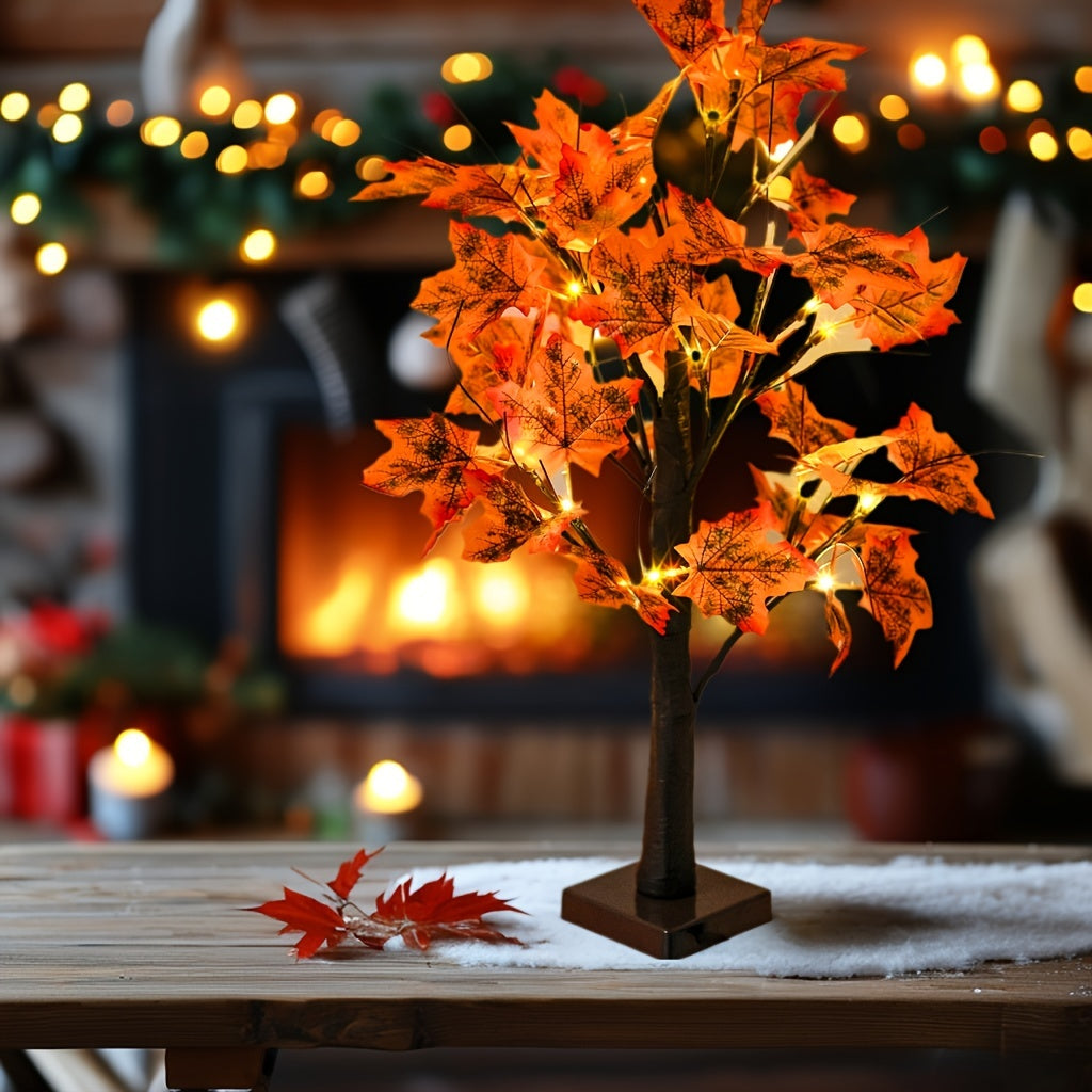 MapleGlow - LED Maple Table Lamp with USB Connection
