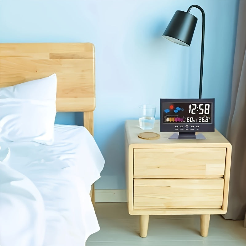 SilentTime Clock - Silent Digital Alarm Clock with Weather Station