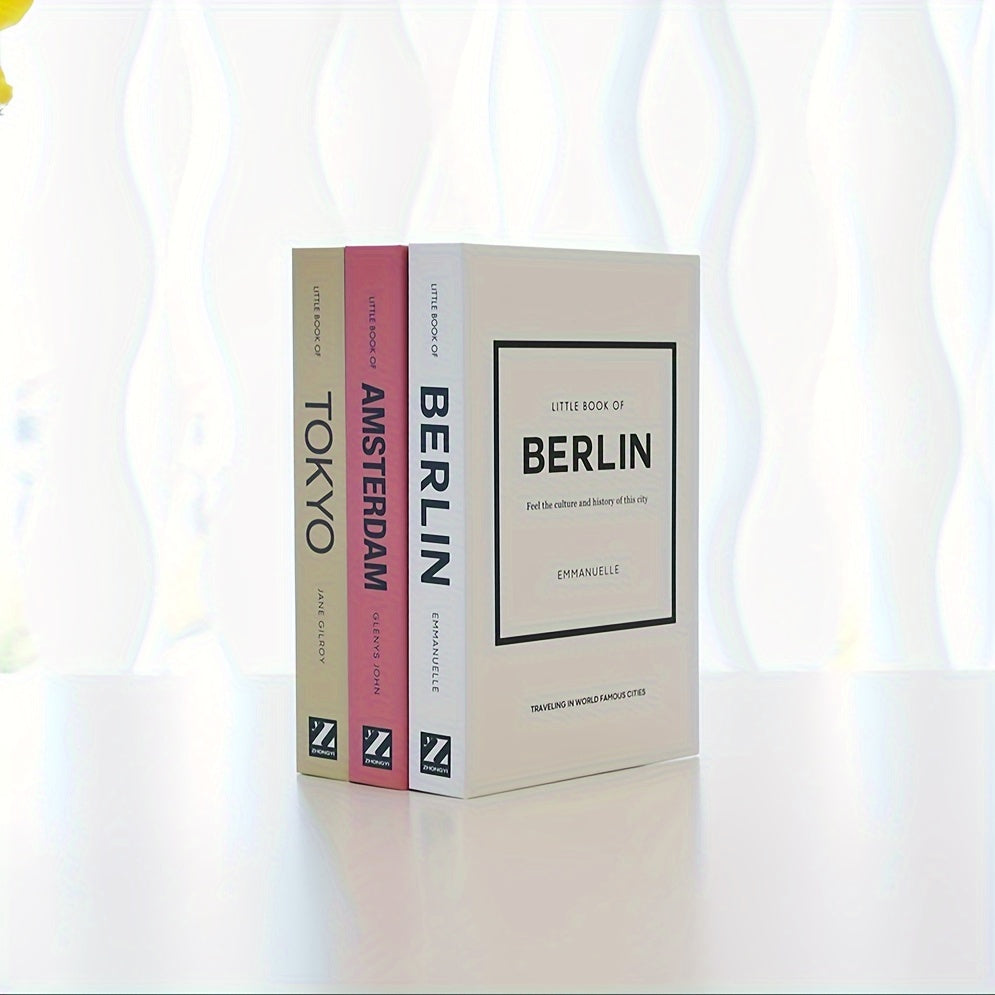ChicBooks - Elegant Bookends with Classic Faux Books