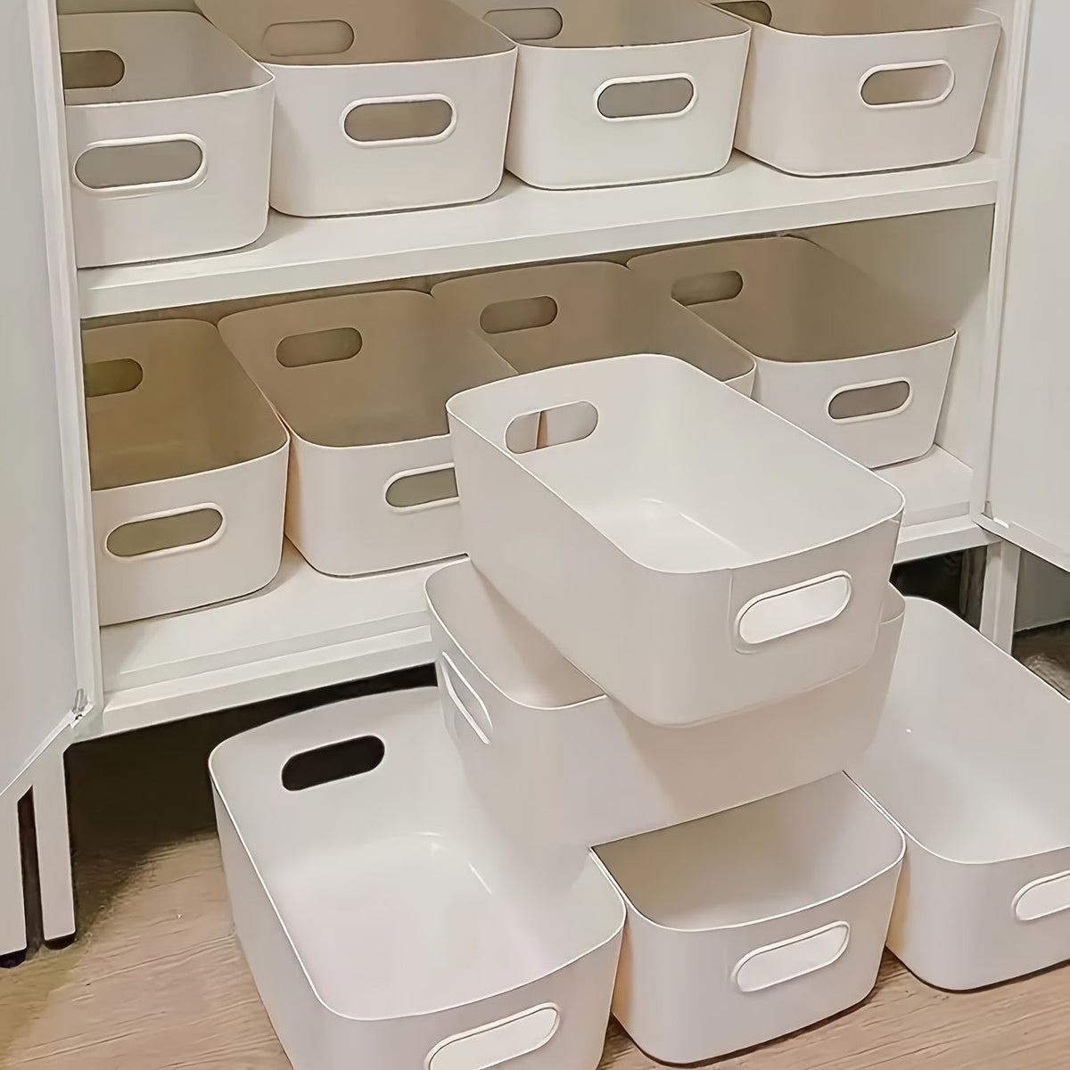 OrganiseerGemak - Set of 10 Wall-Mounted Storage Boxes for Cosmetics and Snacks