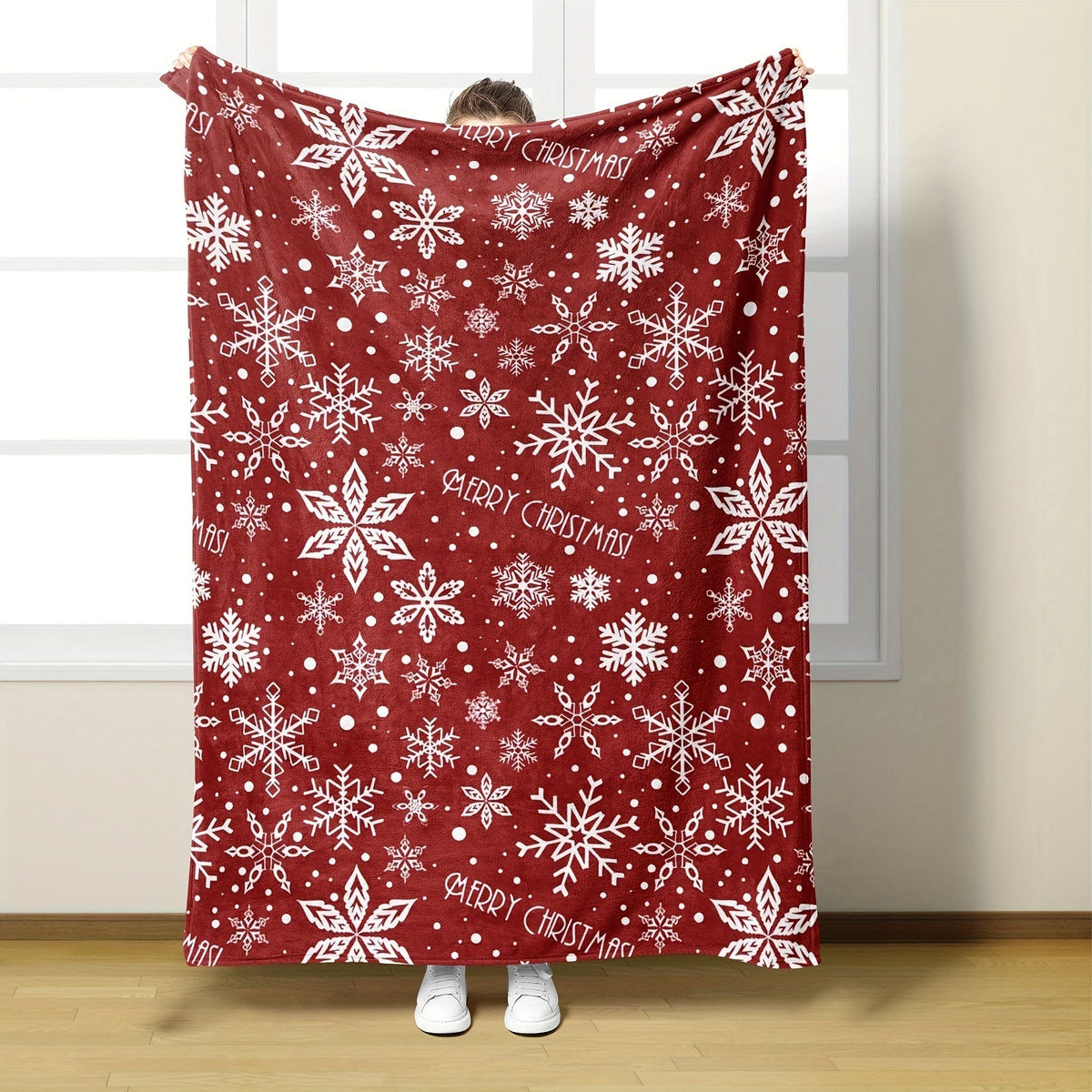 FestiveSnuggle - Soft & Cozy Christmas Fleece Throw Blanket