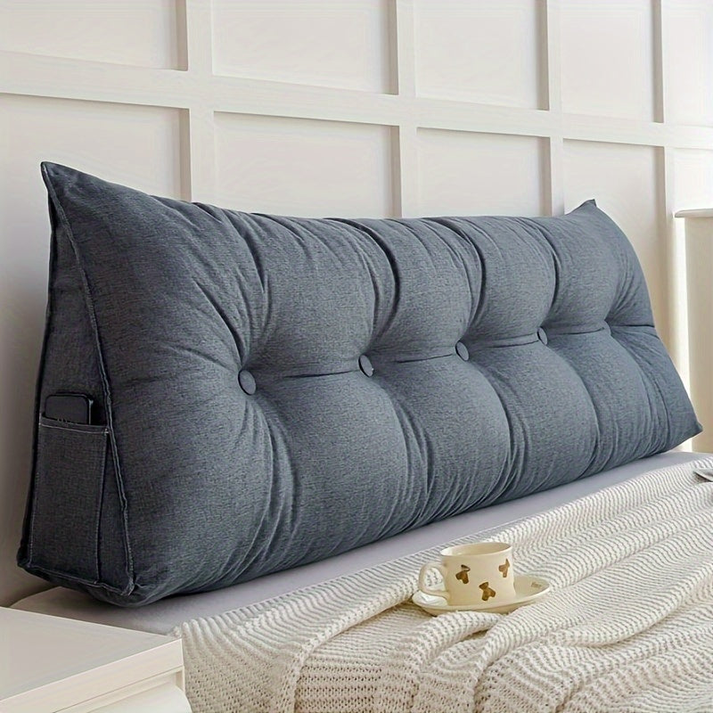 LuxeTriangle - Elegant Triangular Backrest Cushion for Ultimate Comfort
