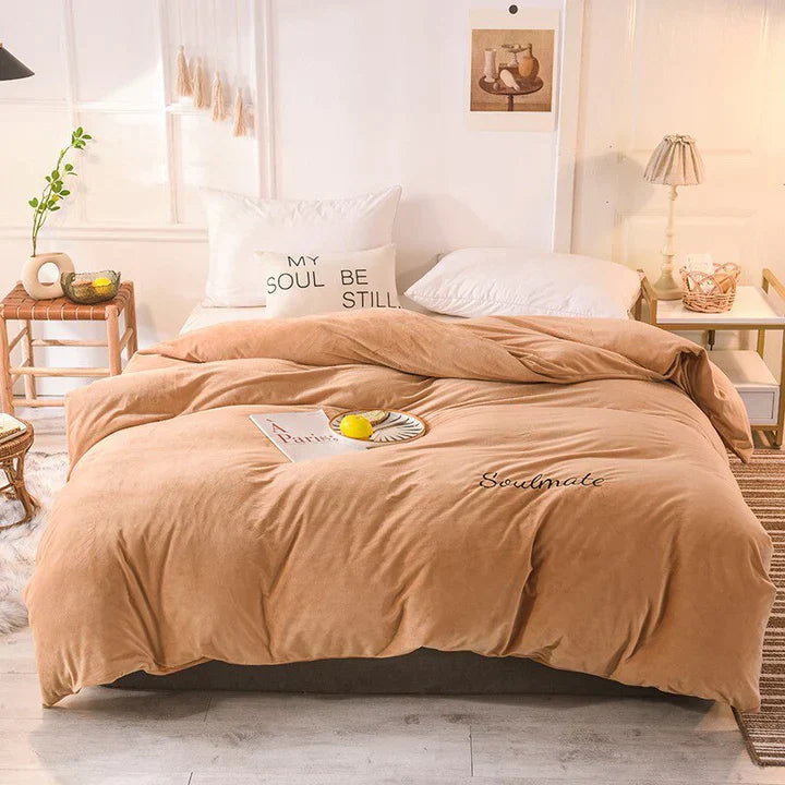 SilkCloud - Soft Warm Fleece 3-Piece Bedding Set