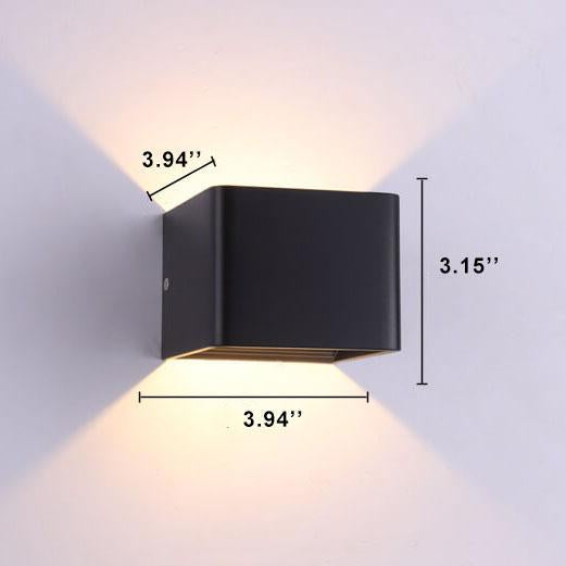 LuminSquare LED Wall Sconce - Mini Square Aluminum Wall Light
