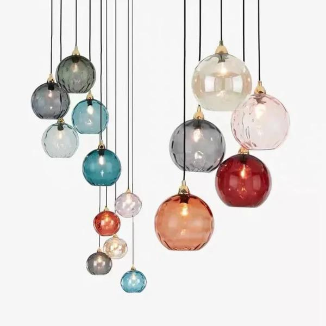 MajesticGlobe - Elegant Glass Globe Pendant Light for Luxurious Interiors