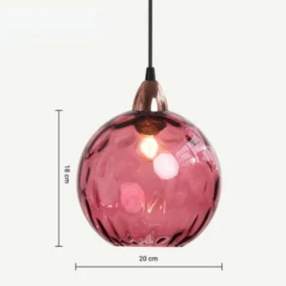 MajesticGlobe - Elegant Glass Globe Pendant Light for Luxurious Interiors