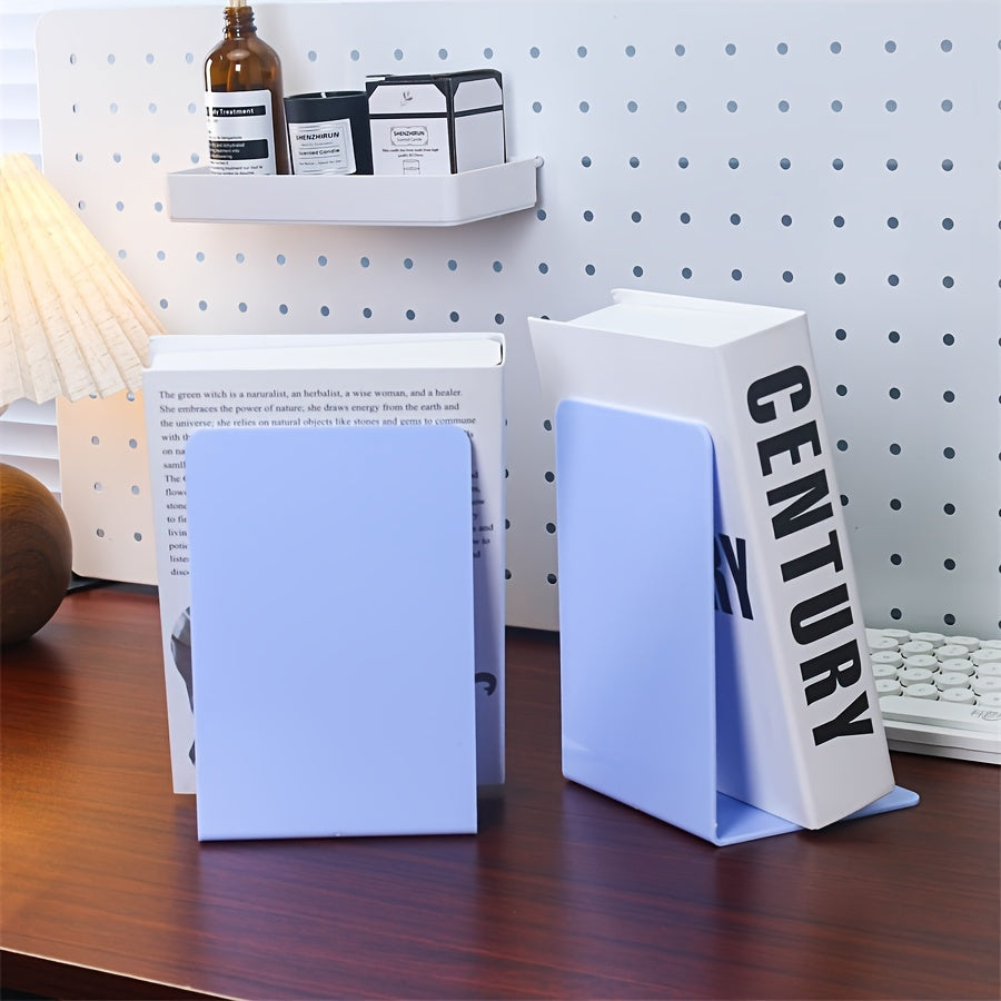 ClearStand - Elegant Clear Bookends, Set of 2