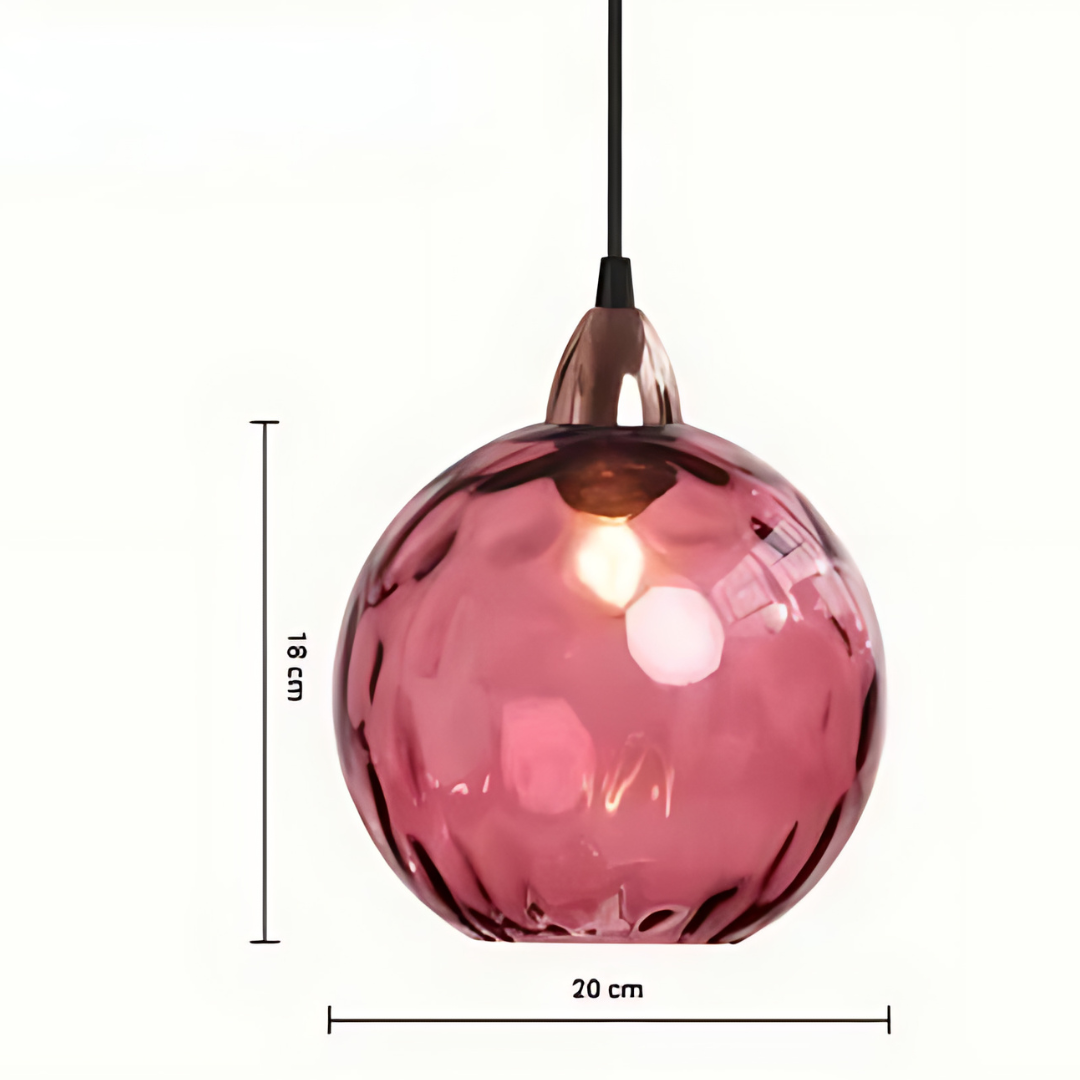 MajesticGlobe - Elegant Glass Globe Pendant Light for Luxurious Interiors
