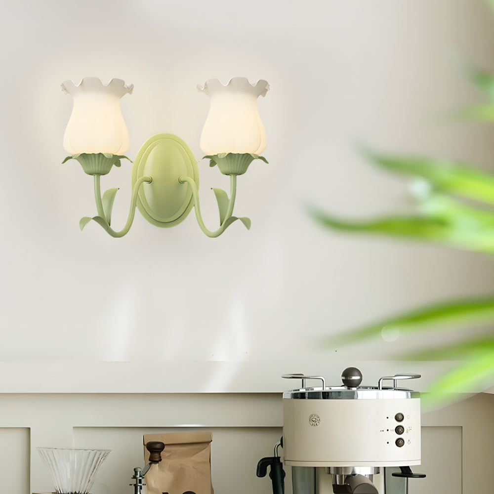 Inanthe - 3D Glass Flower Wall Sconce