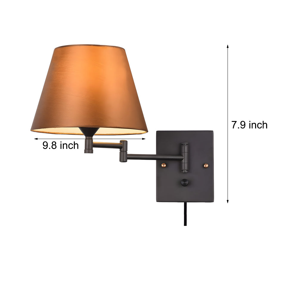 SwingLight - Adjustable Wall Sconce with Linen Shade