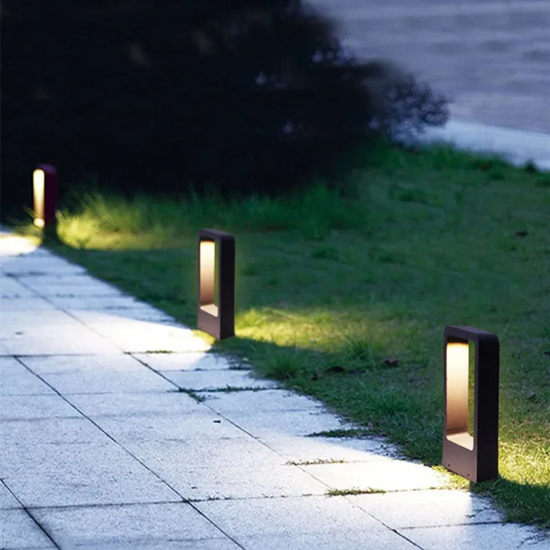BrilleSol - Borne lumineuse LED d'extérieur pour jardin et allées