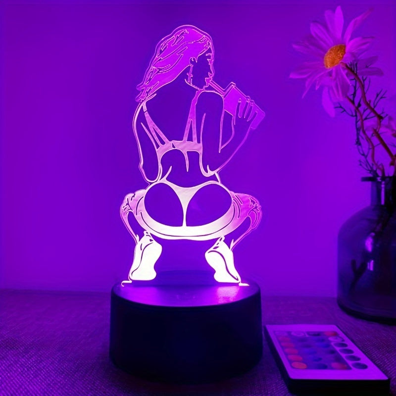 DecoLamp - 3D Table Lamp with 16 Colors and Remote Control