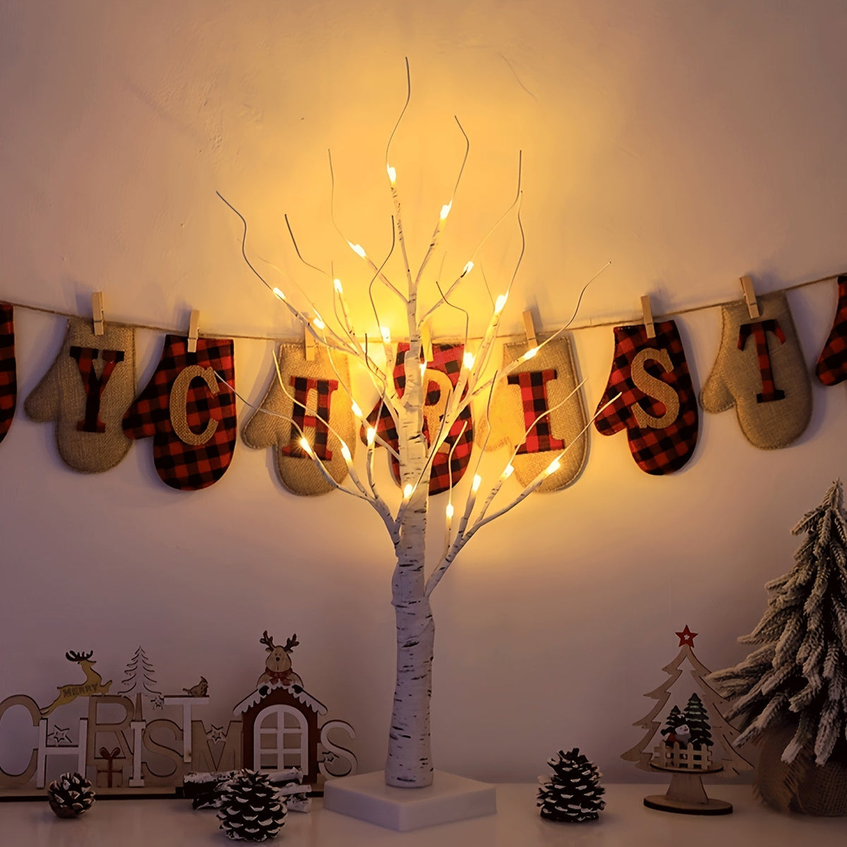 GlowTree - LED Tree Table Lamp with Adjustable Branches