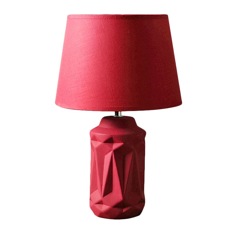 GloedGlow - Elegant Red Ceramic Bedside Lamp
