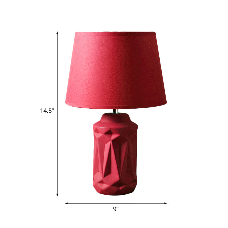 GloedGlow - Elegant Red Ceramic Bedside Lamp