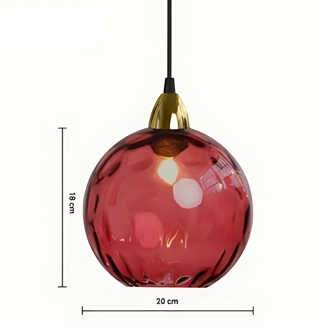 MajesticGlobe - Elegant Glass Globe Pendant Light for Luxurious Interiors