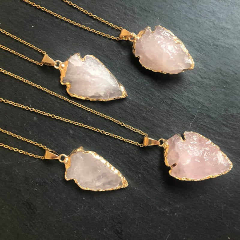 Aeliana - Collier cristal cornaline flèche naturel