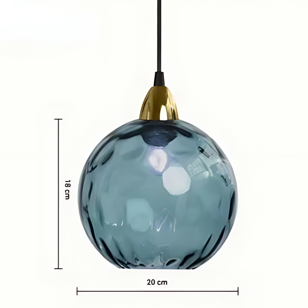 MajesticGlobe - Elegant Glass Globe Pendant Light for Luxurious Interiors