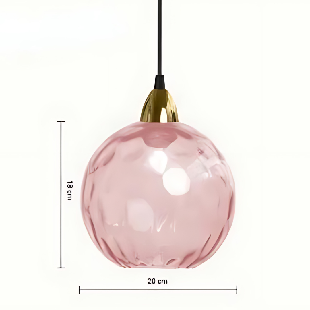 MajesticGlobe - Elegant Glass Globe Pendant Light for Luxurious Interiors