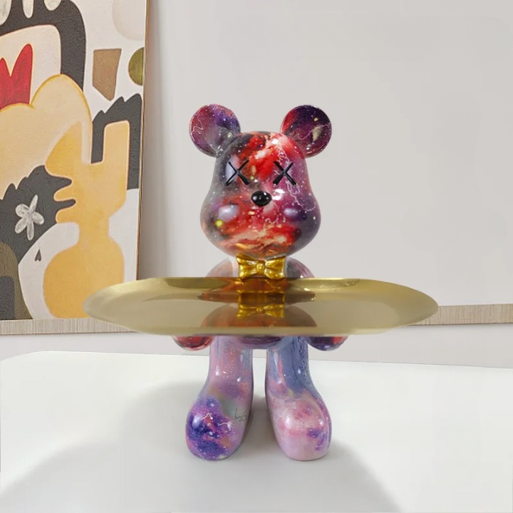 BearArt - Sculpture d'ours élégante pour la décoration intérieure