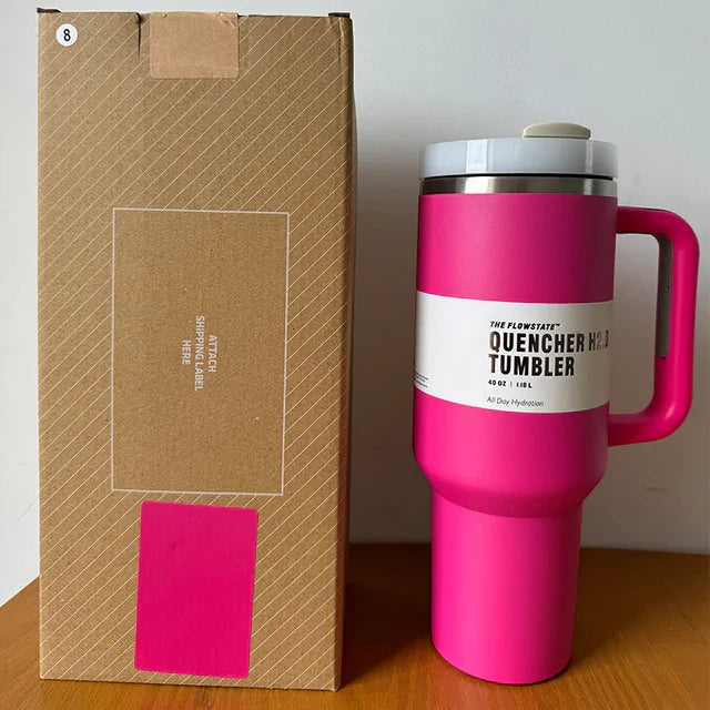 HydratePro - 1180ml Insulated Water Bottle with FlowState Lid