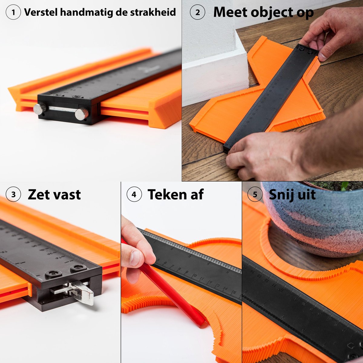 A+ Contour Gauge - Measuring Tool for Tricky Shapes and Angles