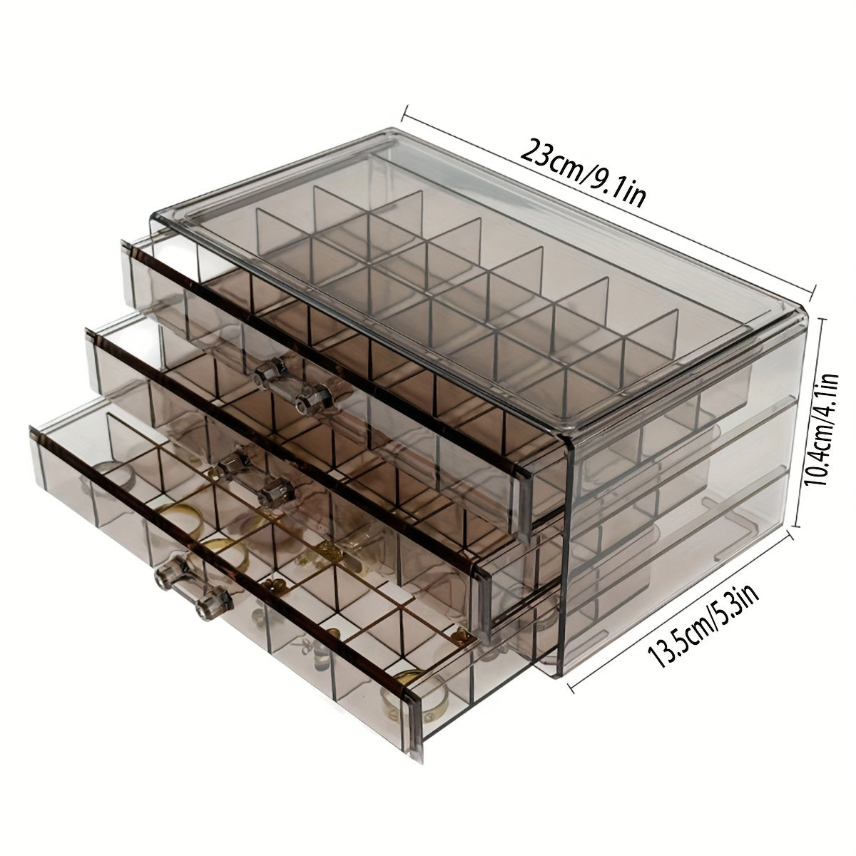 EleganceBox - Elegant Jewelry Box with 72 Compartments