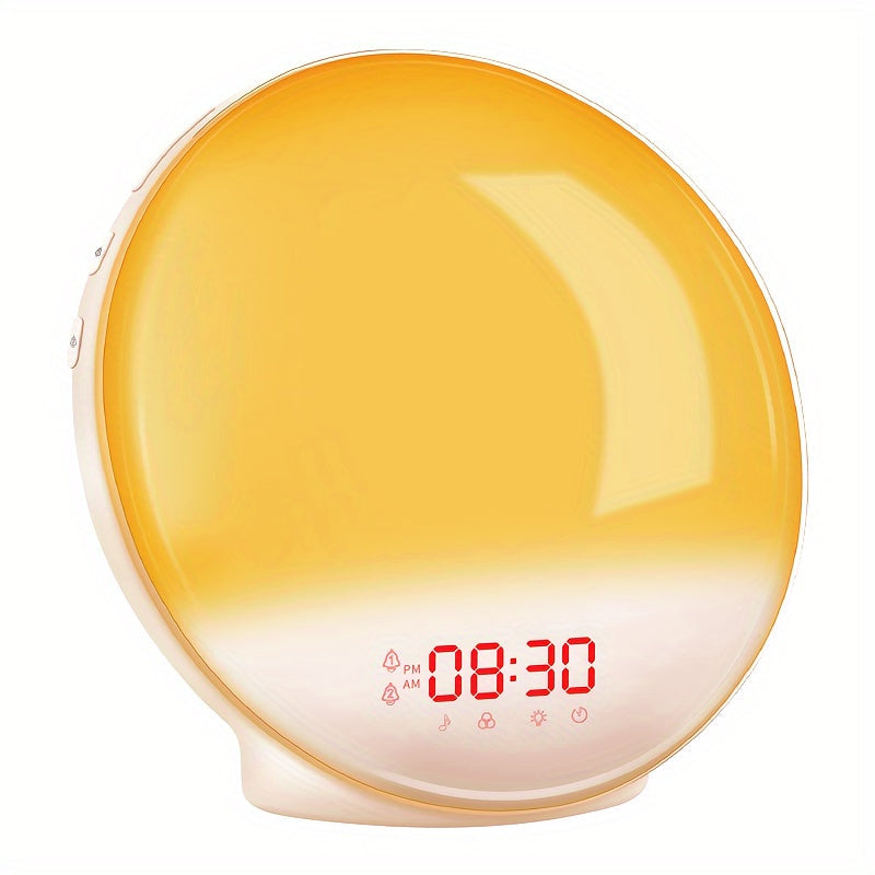 AlarmGlow - Sunrise Simulation Alarm Clock with Dual Alarm
