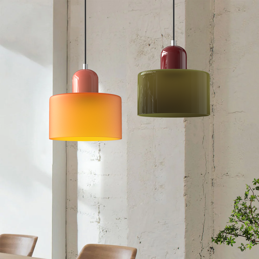 Bauhaus Creative Glass Pendant Light - Colored Glass for an Elegant Interior