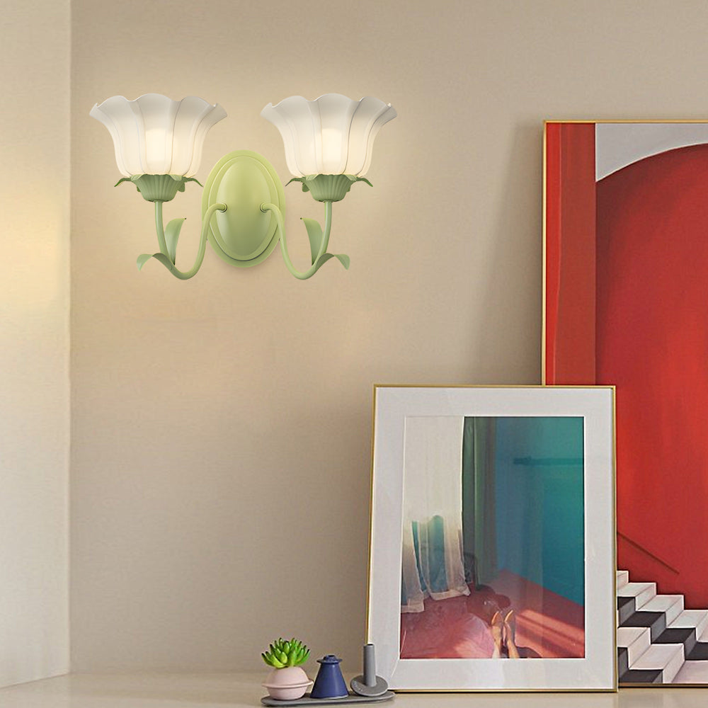 Inanthe - 3D Glass Flower Wall Sconce