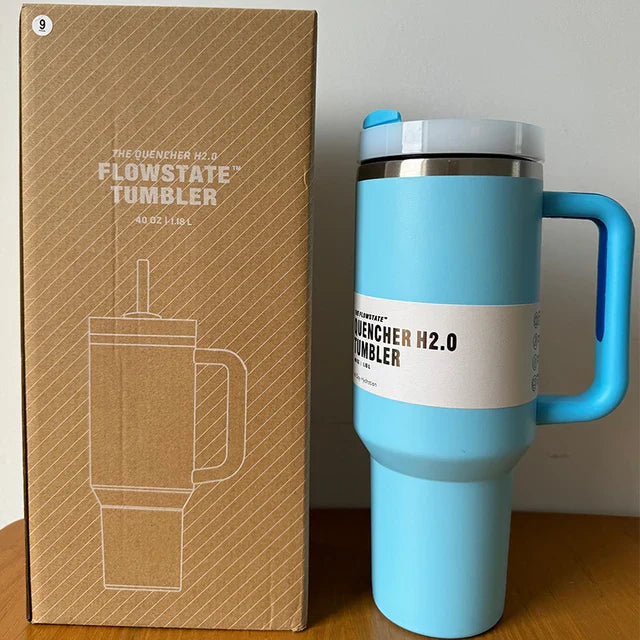 HydratePro - 1180ml Insulated Water Bottle with FlowState Lid