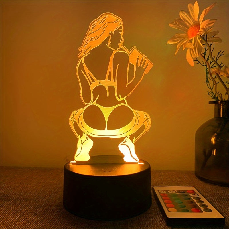 DecoLamp - 3D Table Lamp with 16 Colors and Remote Control