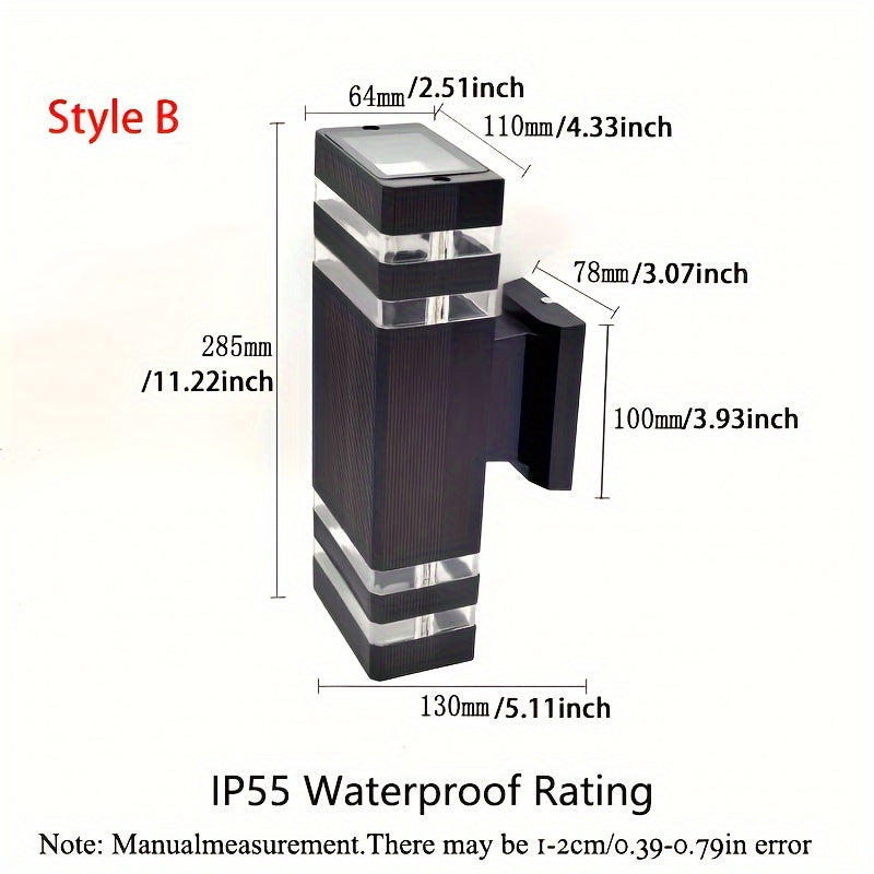 DualWall Lamp - Modern Dual-Beam Outdoor Wall Light