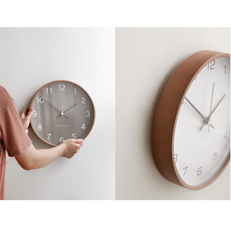 GroveTime - Rustic Silent Wood Wall Clock