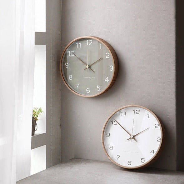 GroveTime - Rustic Silent Wood Wall Clock