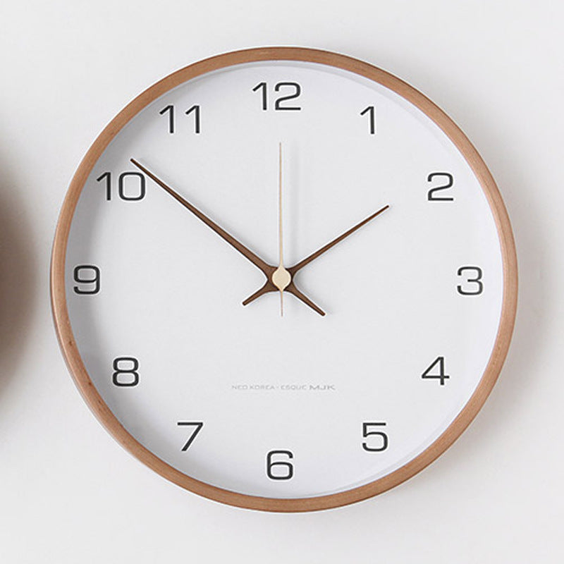 GroveTime - Rustic Silent Wood Wall Clock