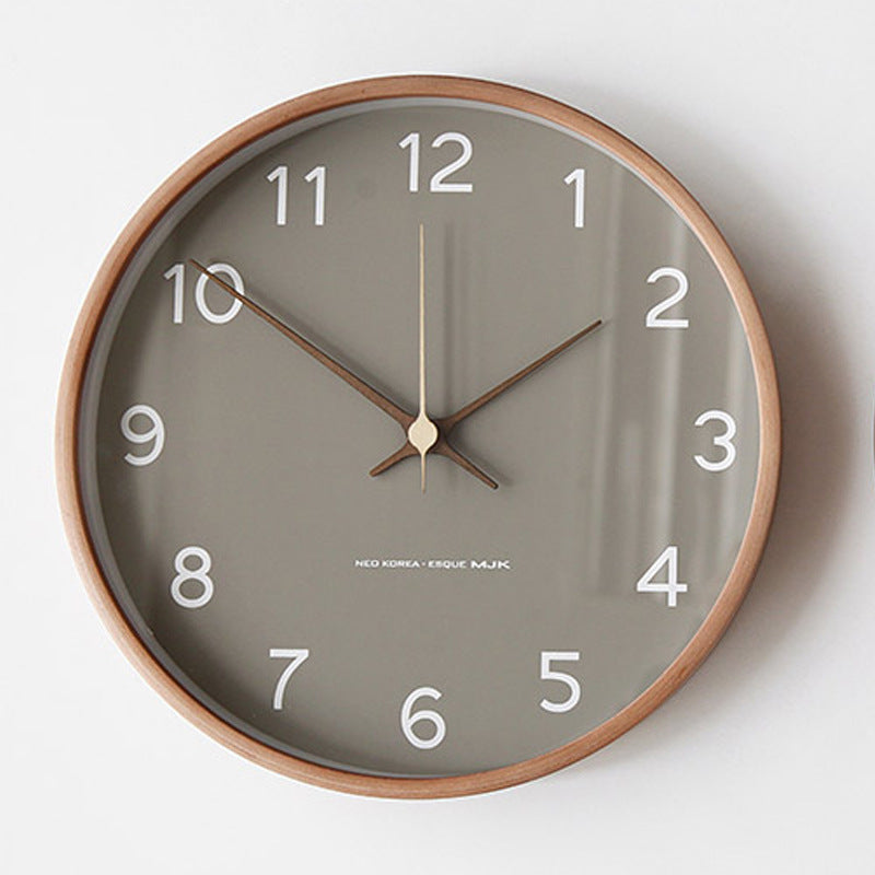 GroveTime - Rustic Silent Wood Wall Clock