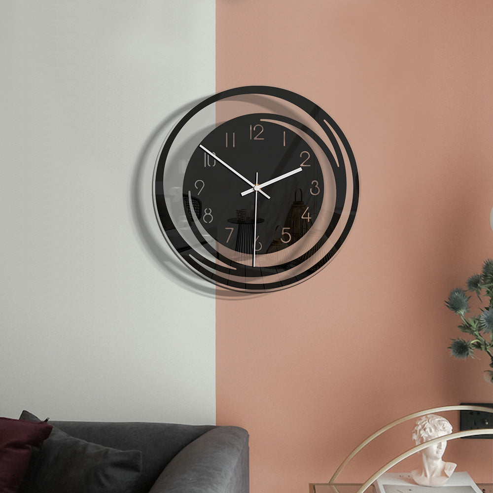 SilentPulse - Silent Acrylic Wall Clock with Modern Design
