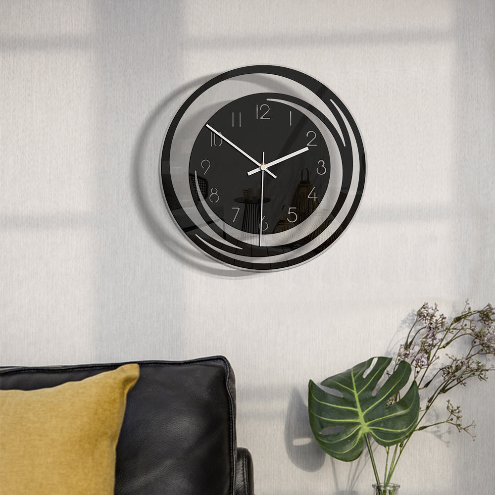 SilentPulse - Silent Acrylic Wall Clock with Modern Design
