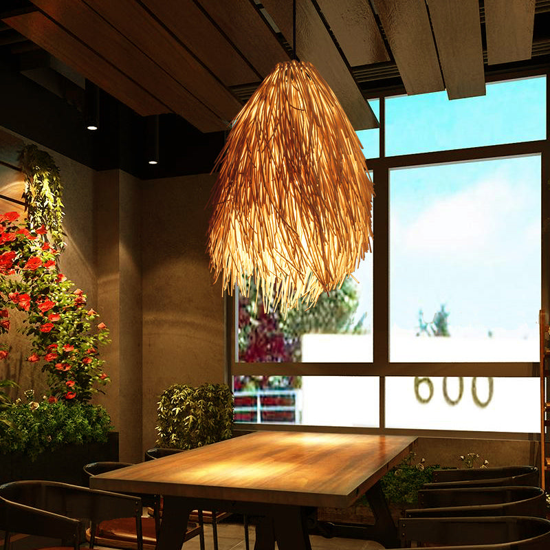 RattanGlow Pendant - Woven Rattan Pendant Light