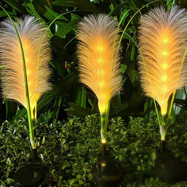 SunReed - Éclairage extérieur en rotin stylé pour jardin
