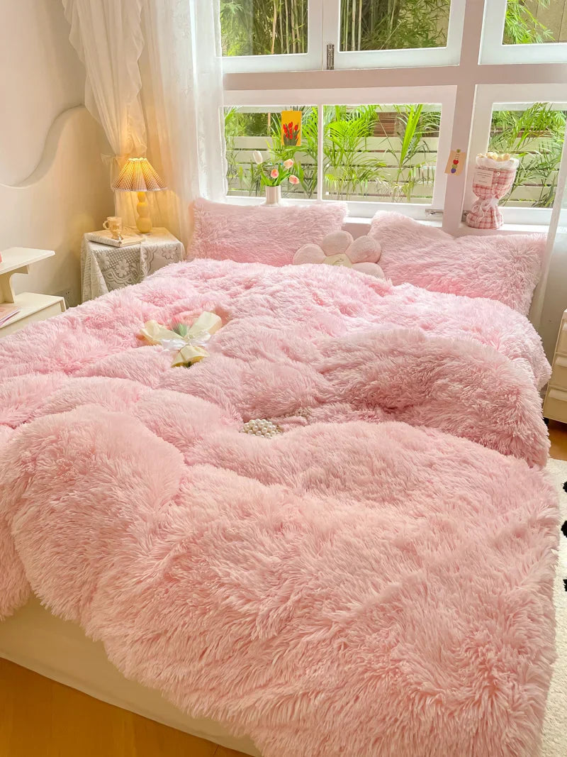 FluffCandy - Long-Pile Duvet Cover Set for a Cozy Winter