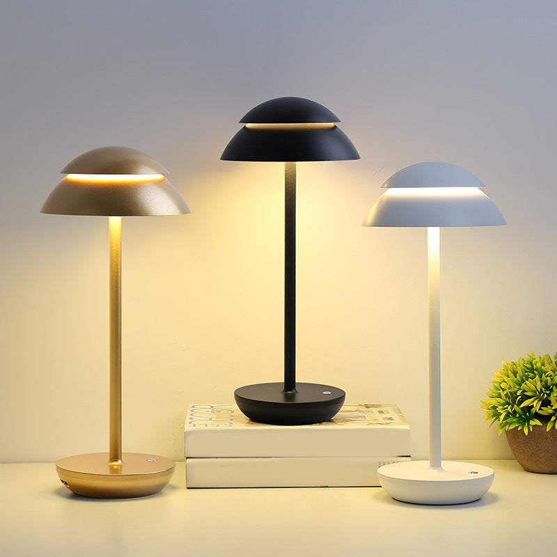 Aurelia Noire - Rechargeable Wireless LED Table Lamp