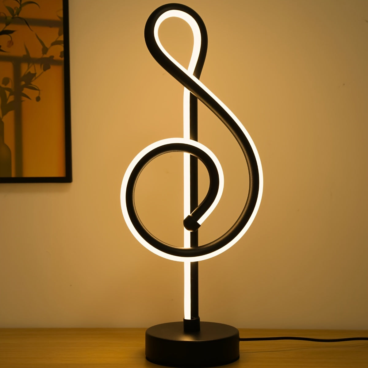 TrebleLight - Adjustable Treble Clef LED Table Lamp