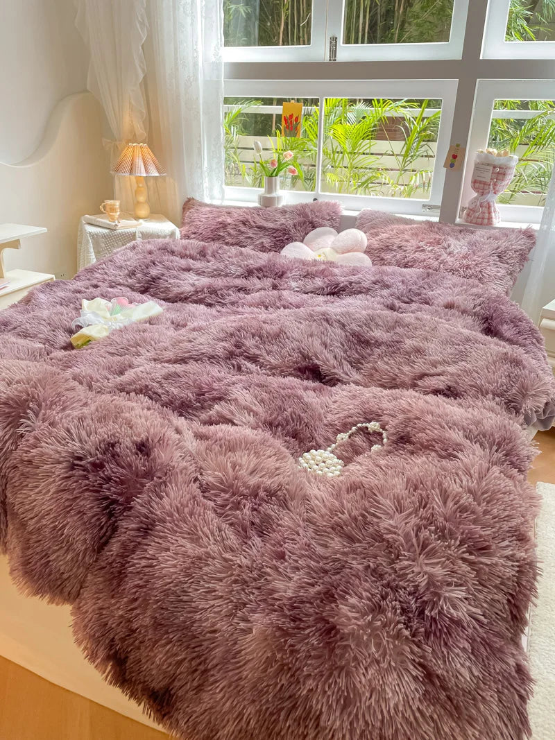 FluffCandy - Long-Pile Duvet Cover Set for a Cozy Winter