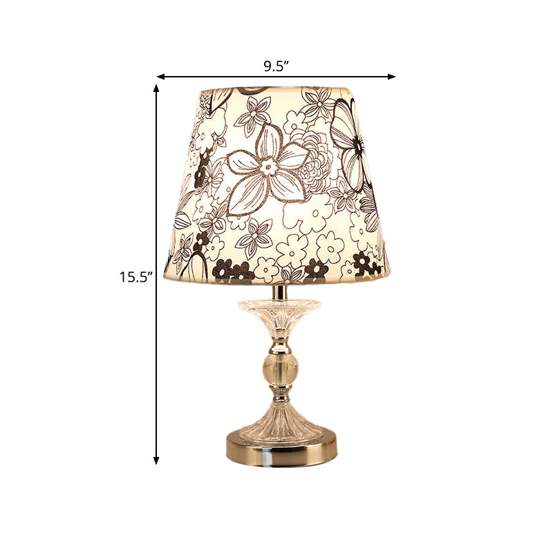 LuminArts - Elegant Floral Table Lamp