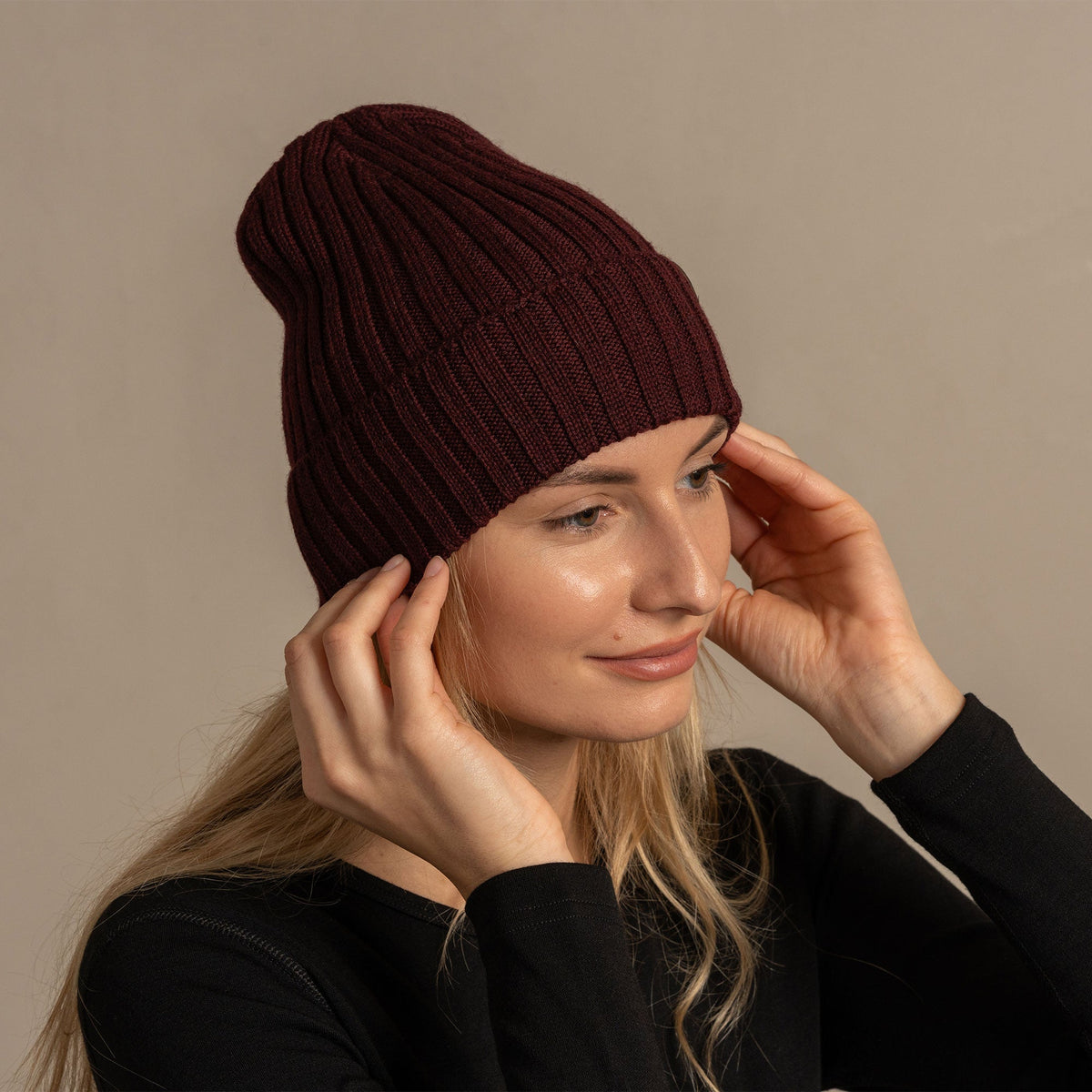 CozyMerino - Luxury Merino Wool Beanie for Women