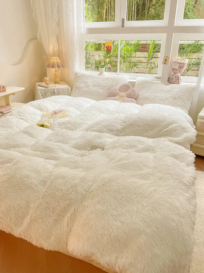 FluffCandy - Long-Pile Duvet Cover Set for a Cozy Winter