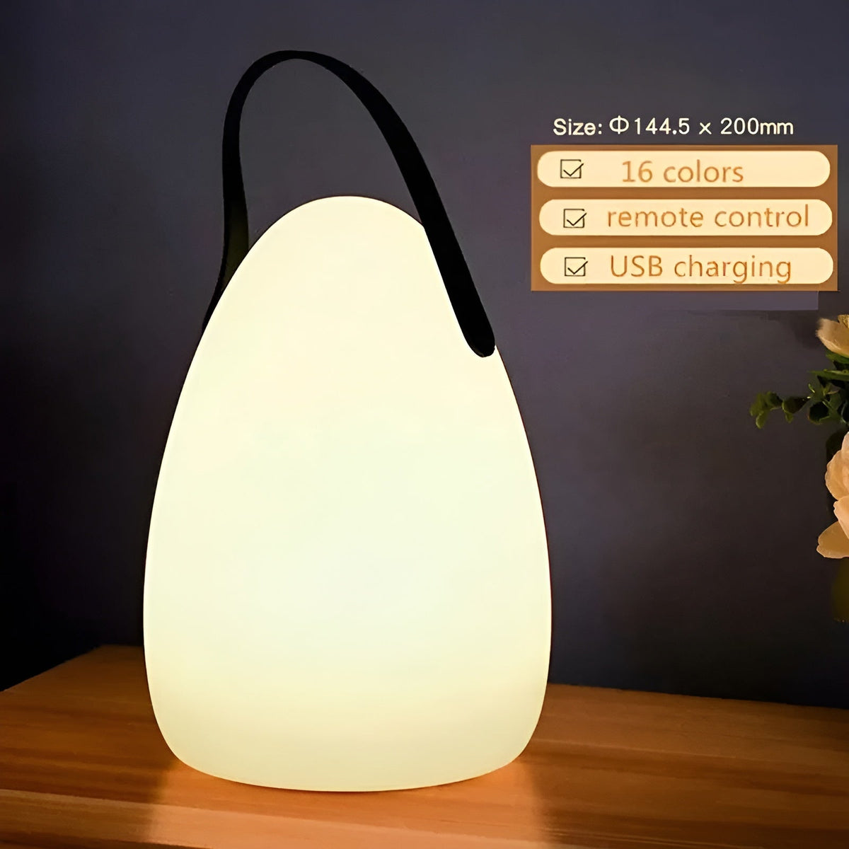 Waverlite - Portable Waterproof LED Lamp with 16 Colors